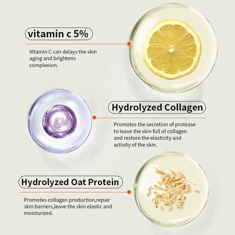 Private Label Arbutin Vitamin C Whitening Skin Organic Moisturizing Face Vitamin C Cream for Skin