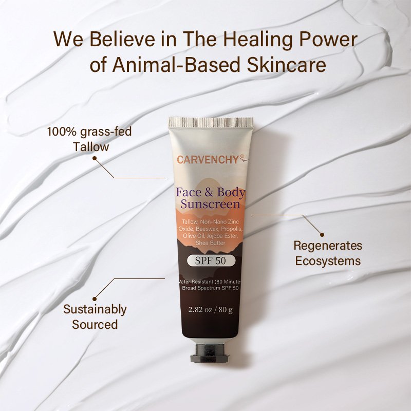 CARVENCHY Natural Sunscreen for Face Spf 50 Body Face Sunscreen Sunscreen Moisturizer Broad Spectrum Skin Sun Protection
