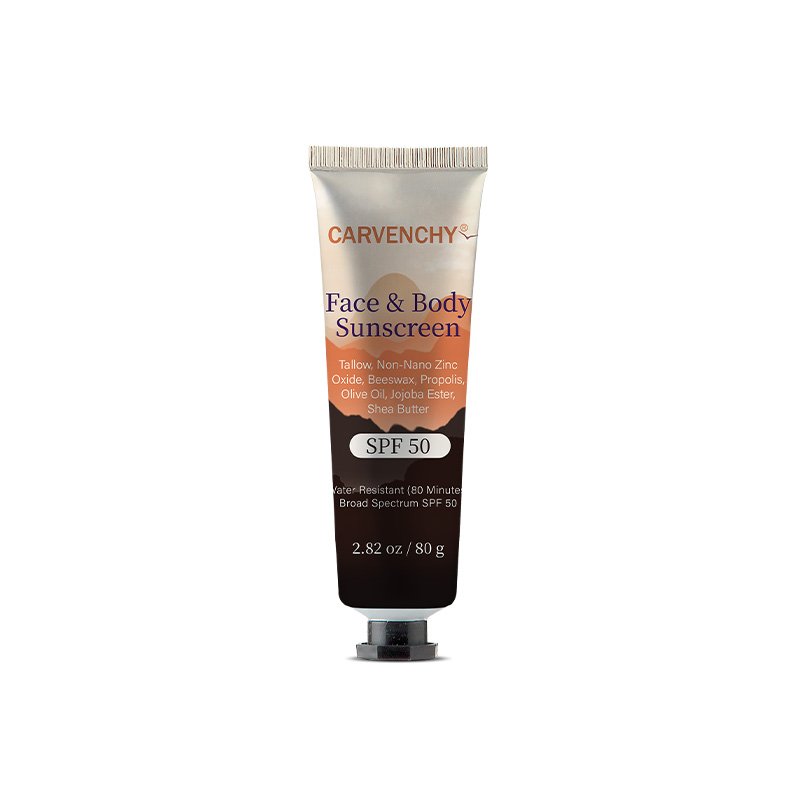 CARVENCHY Natural Sunscreen for Face Spf 50 Body Face Sunscreen Sunscreen Moisturizer Broad Spectrum Skin Sun Protection
