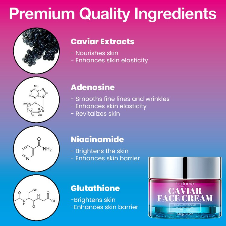 Private Label Caviar Cream Anti Aging Anti-Wrinkle Firming Caviar Face Cream