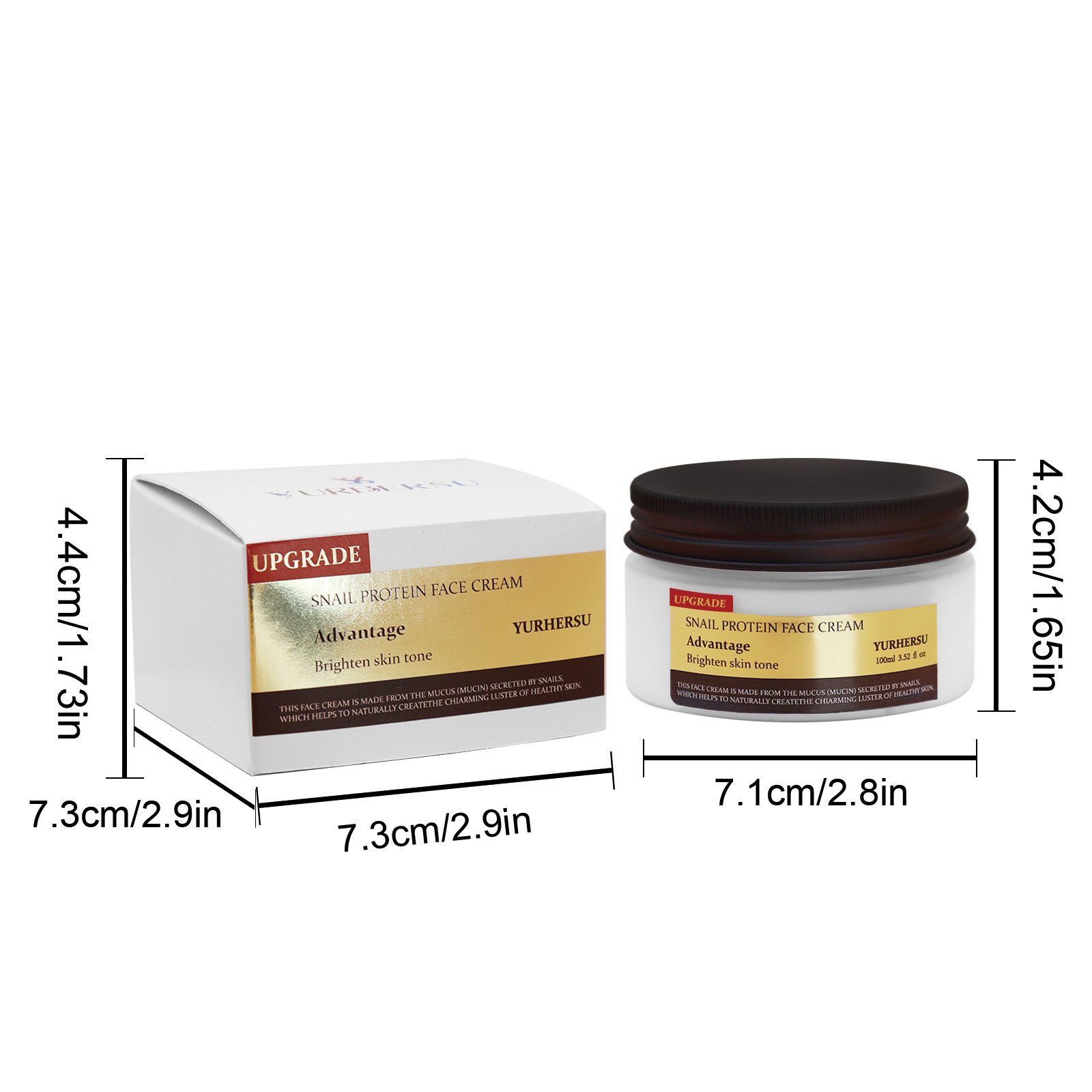 Advanced Snail Cream Collagen Face Cream moisturizing skin care wholesale price 100g