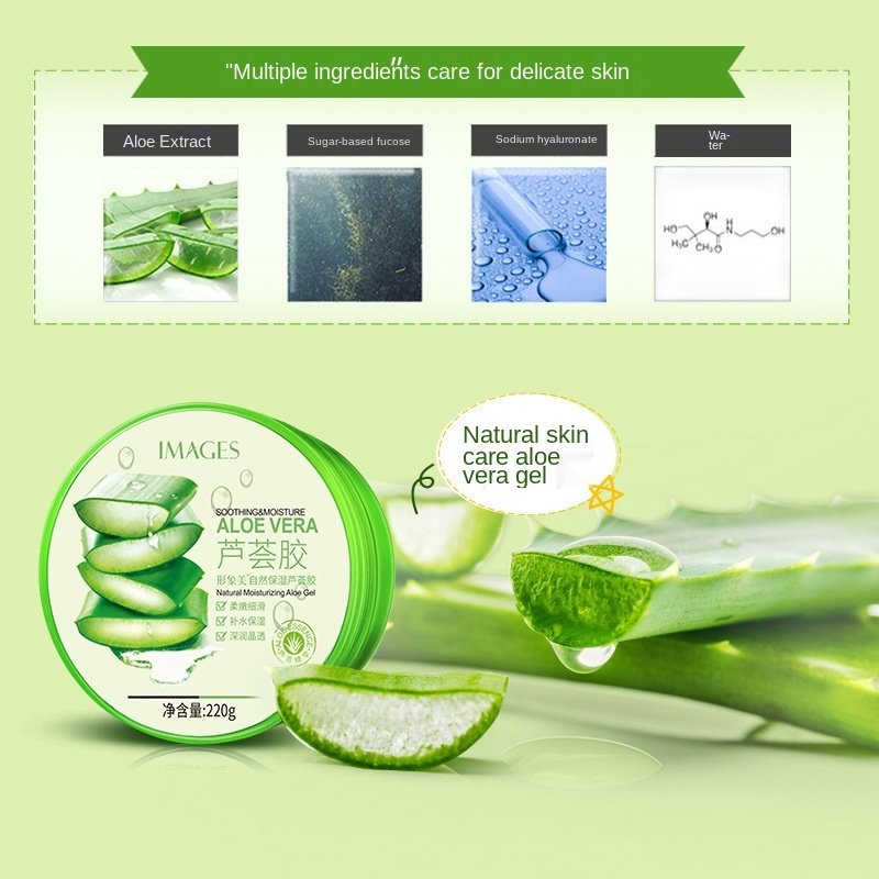 Natural Organic Aloe Extract Moisturizing Smoothing Anti Acne 92% Aloe Vera Face Cream