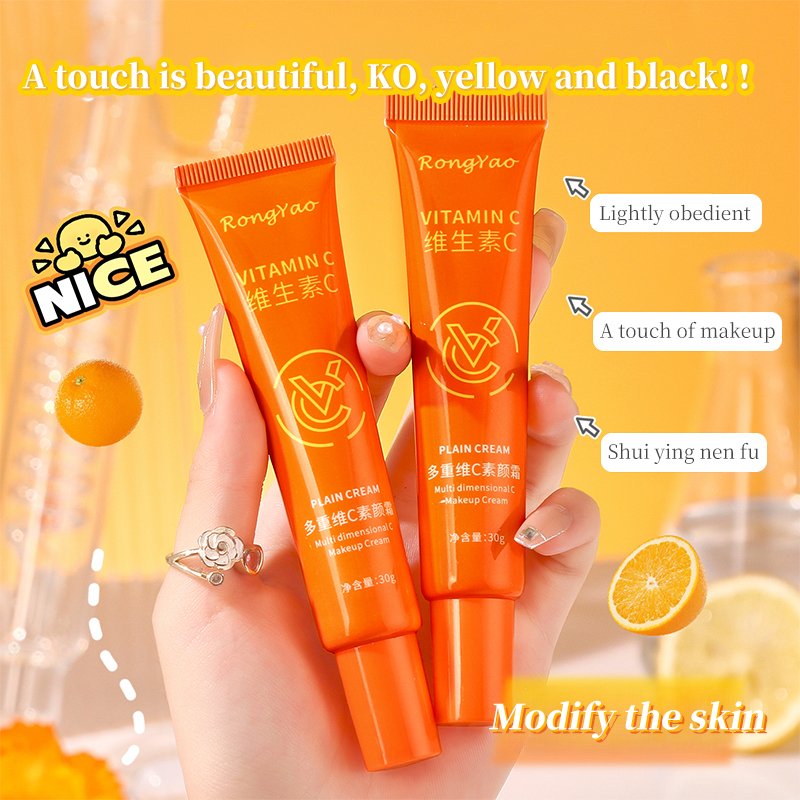 Rongyao Vitamin C Face Whitening Cream for Skin Brightening Cream Multi Dimensional Vitamin C Concealer Face Cream