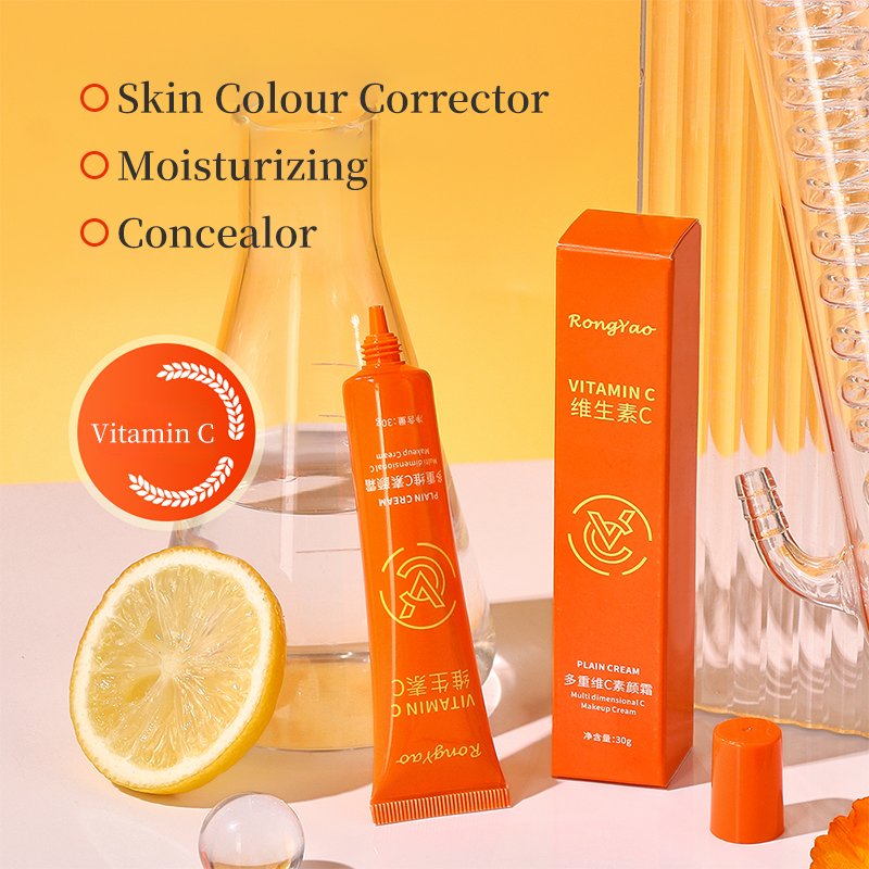 Rongyao Vitamin C Face Whitening Cream for Skin Brightening Cream Multi Dimensional Vitamin C Concealer Face Cream