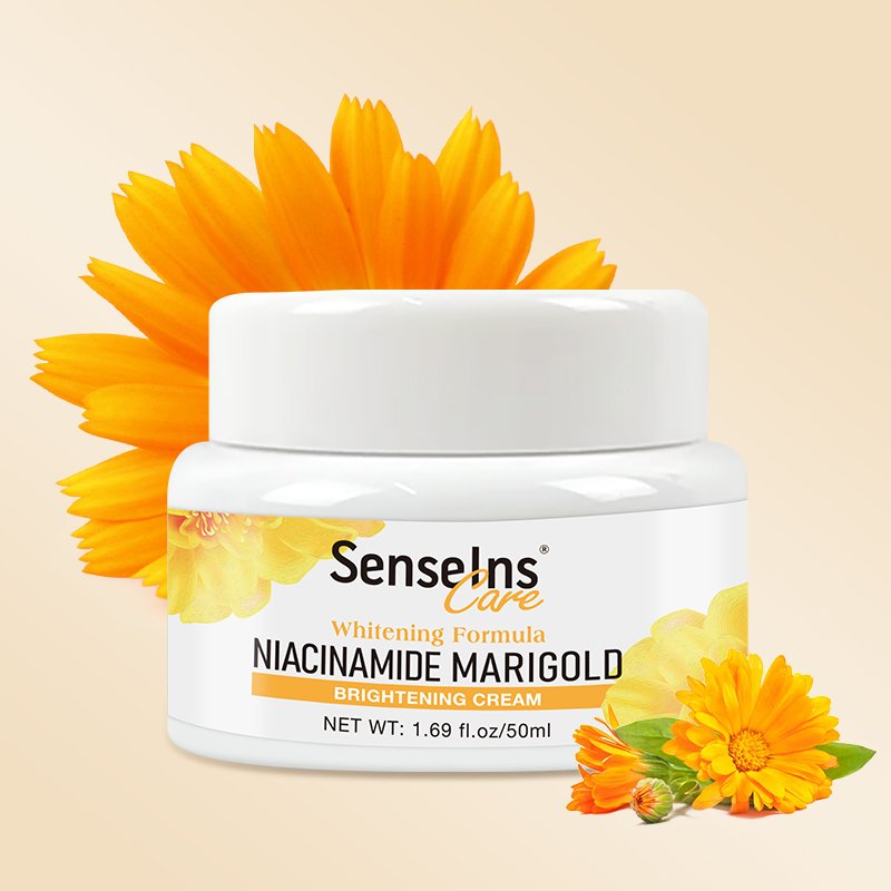 Wholesale organic Deep Moisturizing Whitening Repairing face skin niacinamide marigold face cream