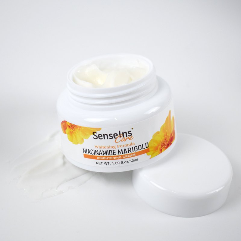 Wholesale organic Deep Moisturizing Whitening Repairing face skin niacinamide marigold face cream