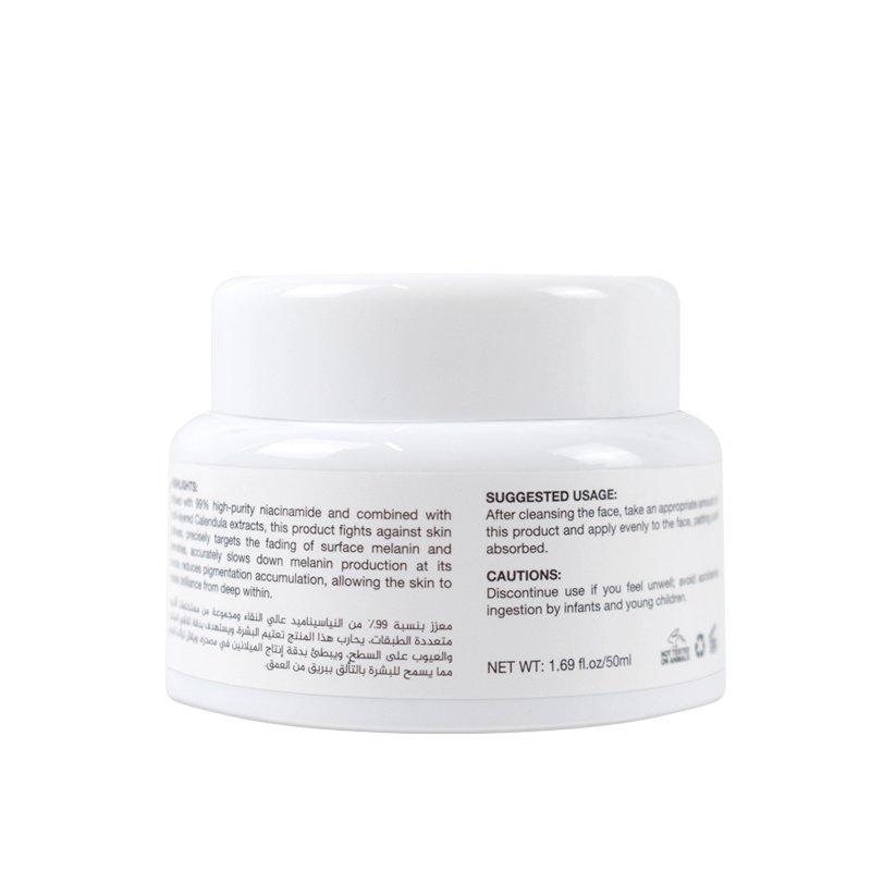 Wholesale organic Deep Moisturizing Whitening Repairing face skin niacinamide marigold face cream