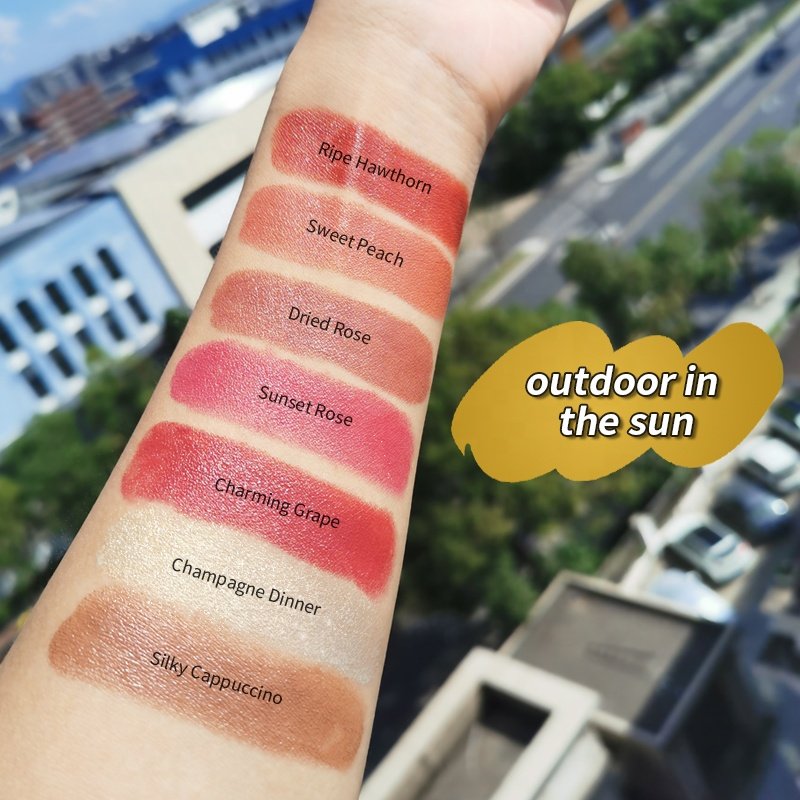 High Quality Cruelty Free Custom Vegan Blush Private Label Long Lasting Makeup Blushes Set Creamy Blusher Pink Blush Stick