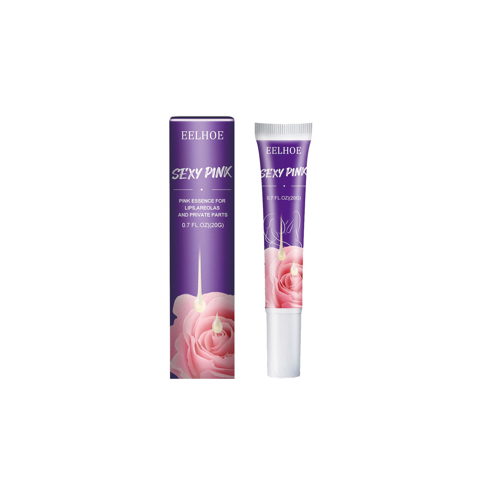 Eelhoe Magic Pink Essence Lotion Herbal Formula Areola Private Part Niacinamide Main Melanin Removal Tender White Lip Color