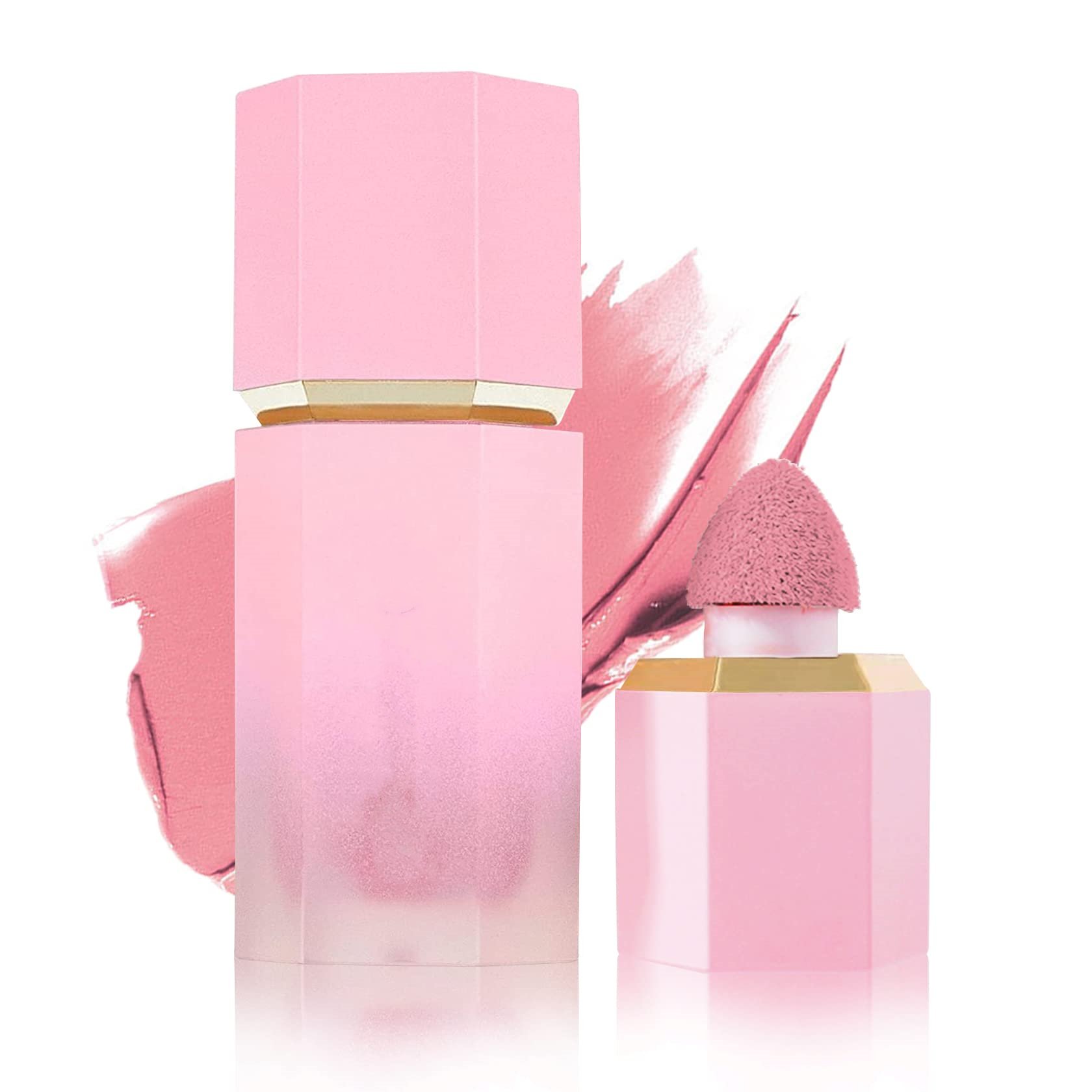 Customize Lightweight Moist Face Makeup Cream Blush Cheek Tint Silky Smooth Pink Blush Blendable Vegan Liquid Blusher