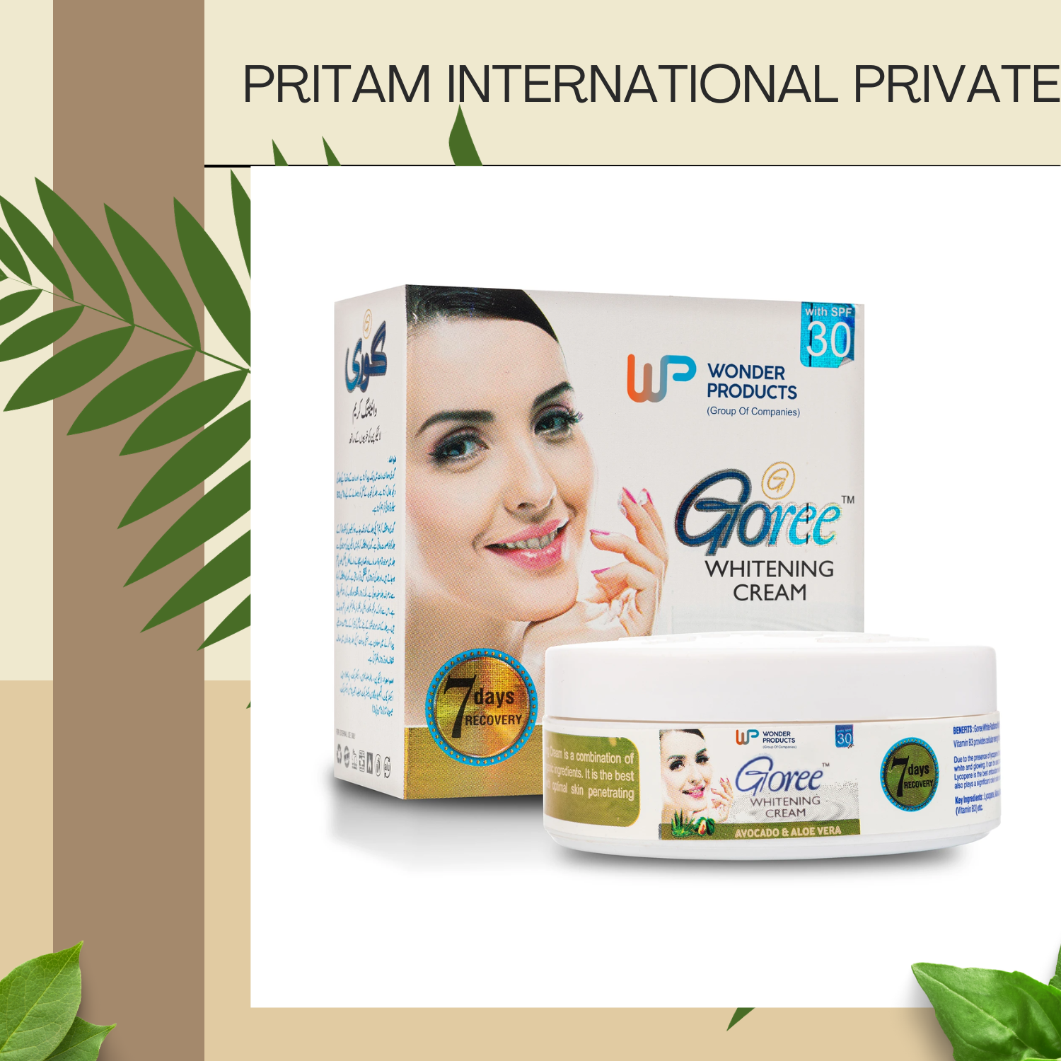 Hot Deal 2023 Goree Whitening Cream 25 GM Pack with Customized Logo Available Bulk Whitening Cream For Sale