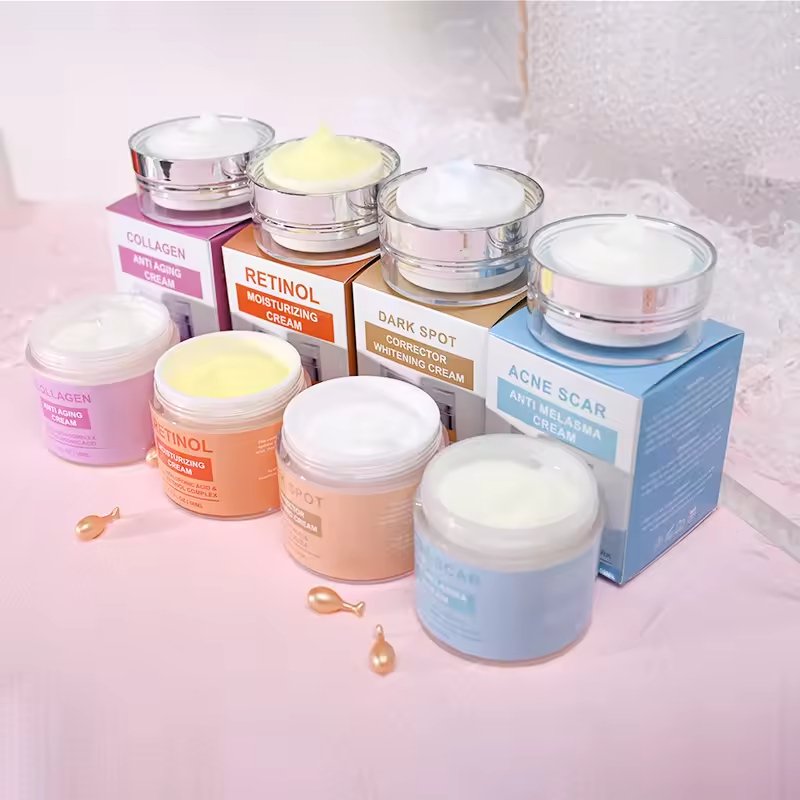 Private Label Moisturizer Brightening Moisturizing Retinol Collagen Acne Scar Anti-Aging Whitening Face Creams