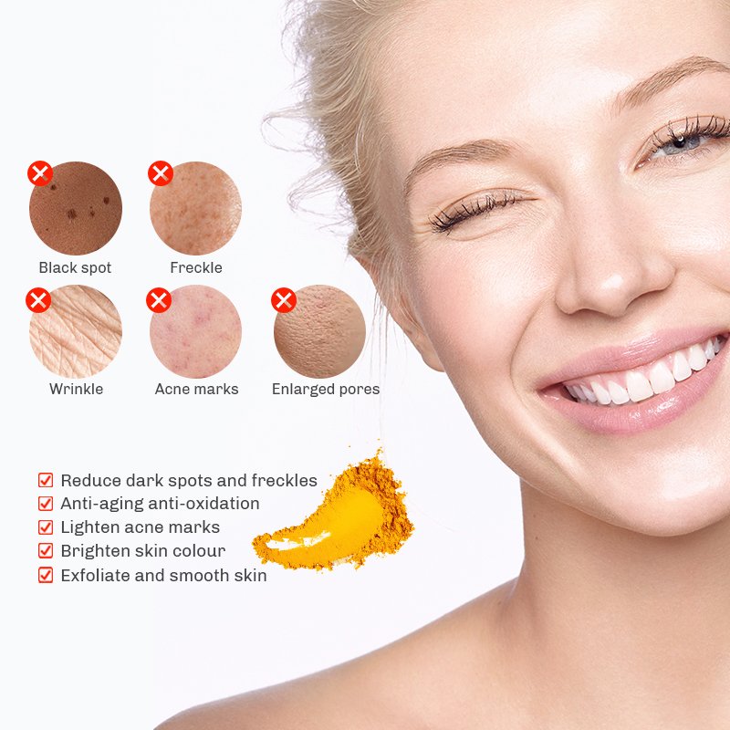 Brighten Cream for Face Organic Turmeric Face Cream Lotion Moisturizing Facial Dark Wrinkle Brightening Antiaging Cream Product