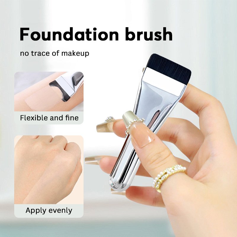 Wholesale Flat Foundation Brush for Liquid Makeup Ultra Thin Liquid Foundation Brush Premium Makeup Face Brush Makeup Tool