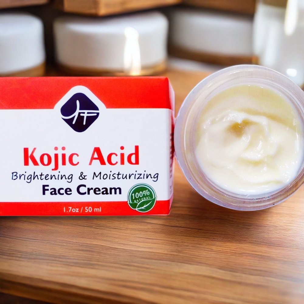 Best selling KOJIC ACID Bleaching Lightening Moisturizing Private Label Kojic Acid Face Cream whitening Face serum Skin Care Set