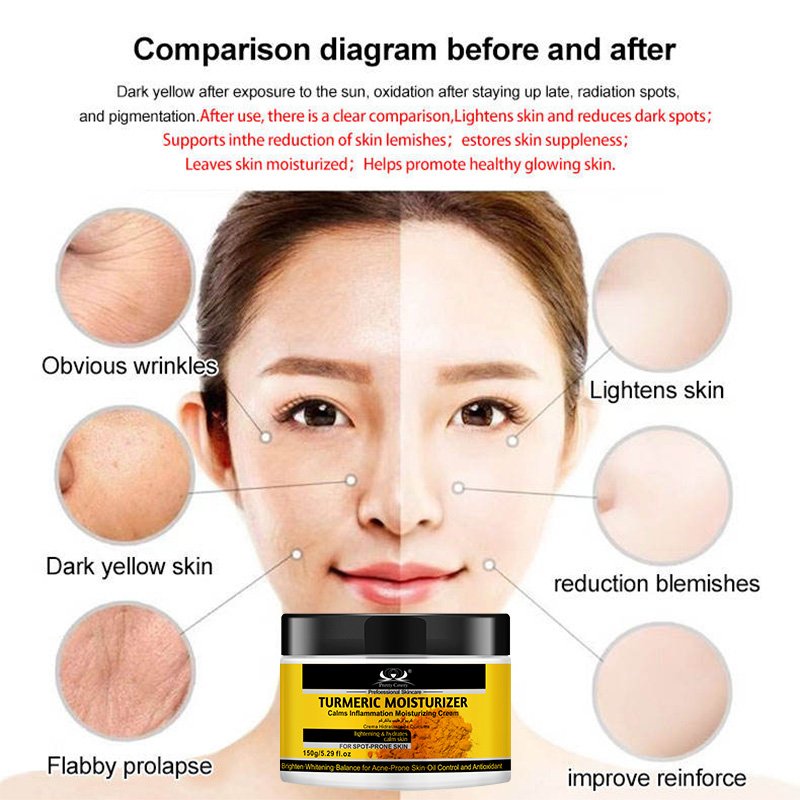 wholesale Pretty Cowry moisturizing beauty whitening turmeric anti aging cream and wrinkles face cream & lotion