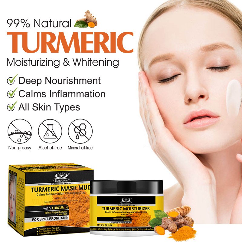wholesale Pretty Cowry moisturizing beauty whitening turmeric anti aging cream and wrinkles face cream & lotion