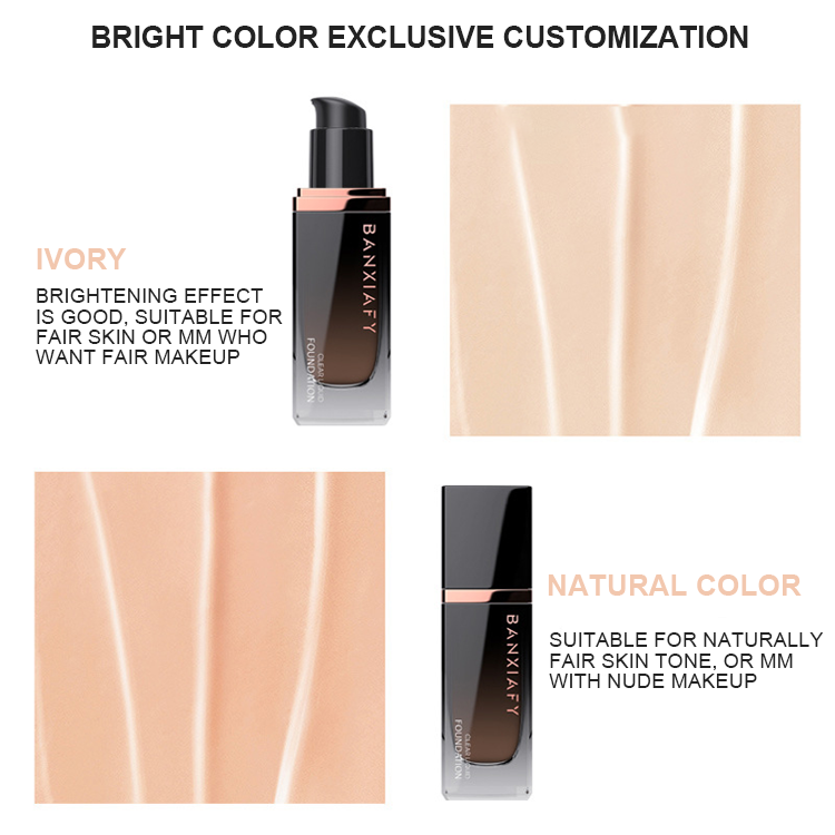 Korean Liquid Foundation face Makeup base Full Coverage Waterproof private label make up Matte bb cream Liquid Foundation