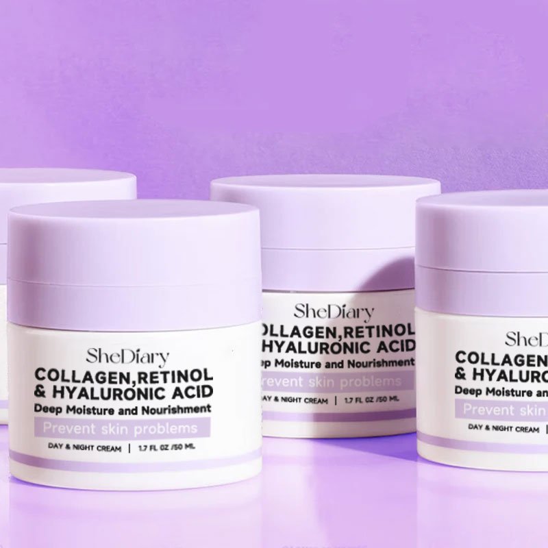 Shediary Private Label Organic Hyaluronic acid Whitening Nourishing Face Cream Retinol Collagen Moisturizer Facial Cream