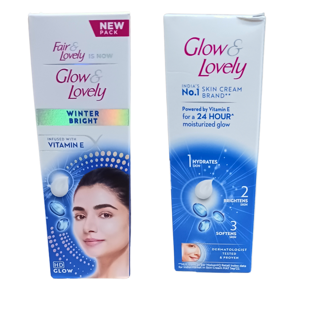 GLOW & LOVELY CREAM (INDIA) 50GM X 72 WINTER GLOW Daily Moisturiser Natural Glow Regular Size Female Adults Face Cream