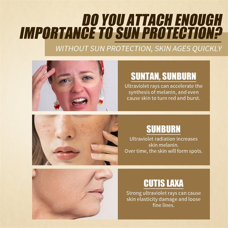 Jaysuing rice probiotic sun cream anti sunburn sun block cream moisturizing brightening spf50 sunscreen for women dry face skin