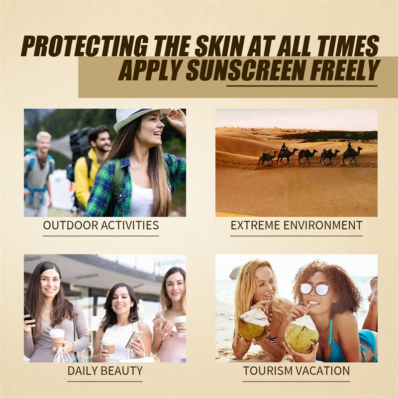 Jaysuing rice probiotic sun cream anti sunburn sun block cream moisturizing brightening spf50 sunscreen for women dry face skin