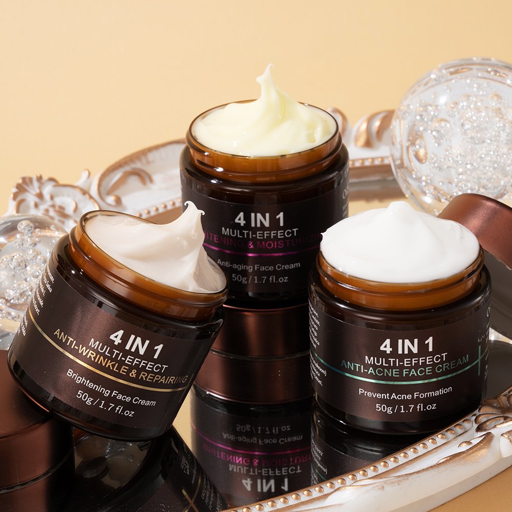 Face Skin Care Improves Rough Skin Texture 4 In 1 Multi-Effect Anti-Acne Face Cream
