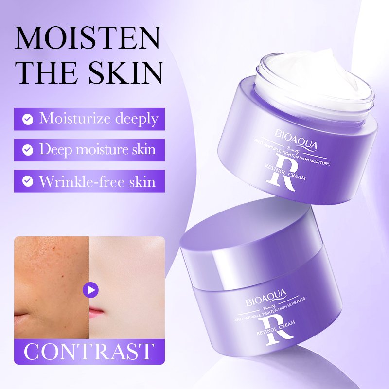 BIOAQUA Retinol Anti Wrinkle Firming Face Cream Private Label Cosmetic Beauty Skin Care Product Moisturizer Brightening Cream
