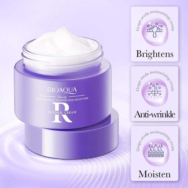 BIOAQUA Retinol Anti Wrinkle Firming Face Cream Private Label Cosmetic Beauty Skin Care Product Moisturizer Brightening Cream