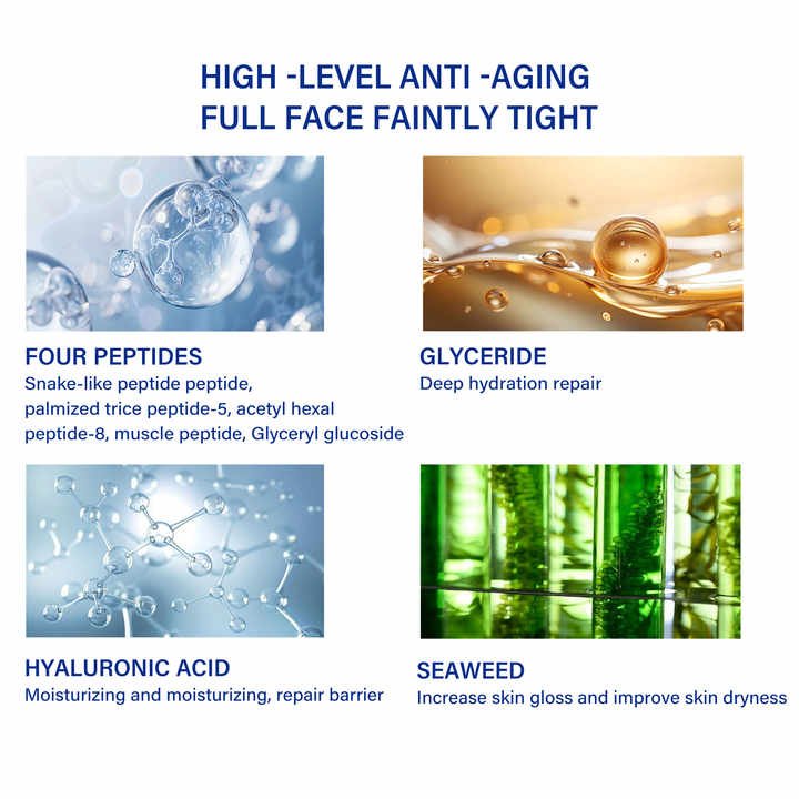 Private Label Organic Moisturizing Polypeptide Cream Wrinkle Removal Smooth Skin Anti Aging Face Cream For Dry And Rough Skin