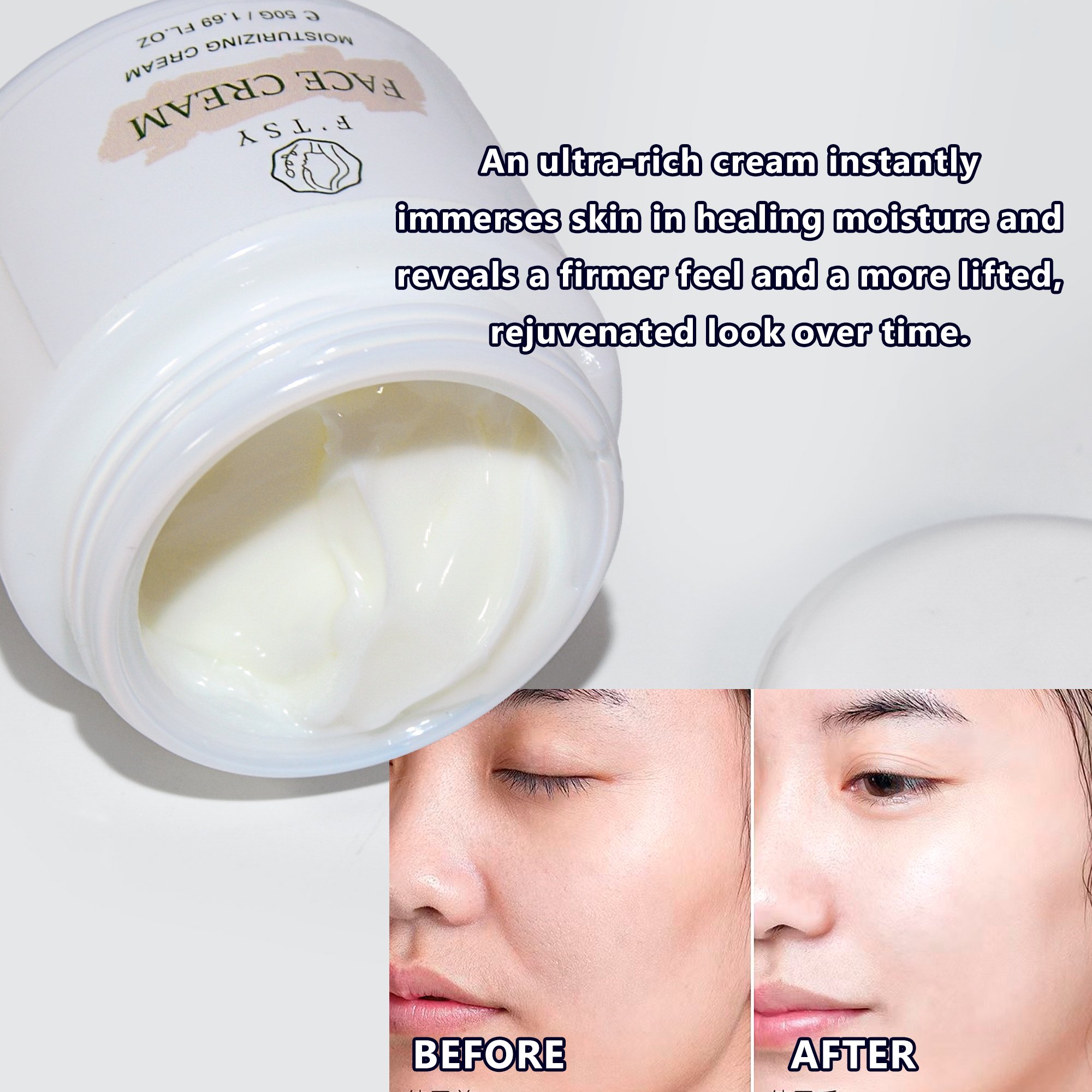 Private Label Anti Wrinkle Anti Aging Firming Seaweed Algae Creme Moisturizing Day and Night Face Cream