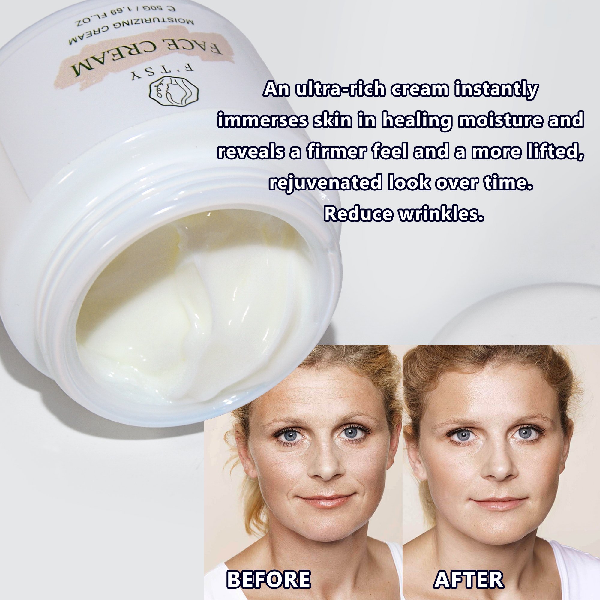 Private Label Anti Wrinkle Anti Aging Firming Seaweed Algae Creme Moisturizing Day and Night Face Cream