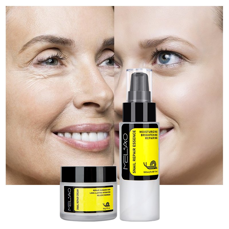 Wholesale Skin Repairing Snail Face Cream Smooth Moisturizer Anti Aging Blemishes Fine Lines Pores Shrink Snail Mucin Cream