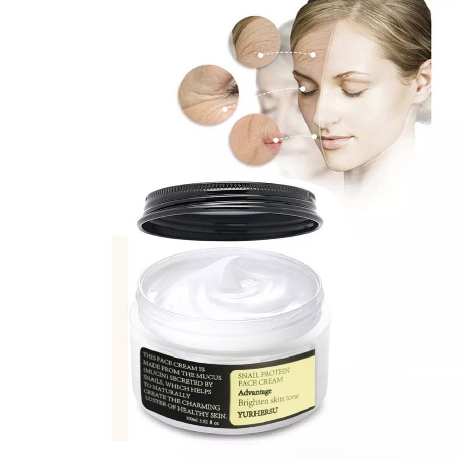ADVANTAGE SNAIL PROTEIN FACE CREAM 100mL Snail Hyaluronic Acid Nourishing Reduce Wrinkles Firming Face Cream