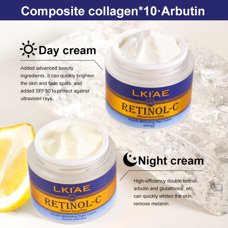 Natural Collagen Retinol Niacinamide Snail Extract Hydrating Anti-Aging Skin Whitening Skin Care Face Cream Without Side Effects