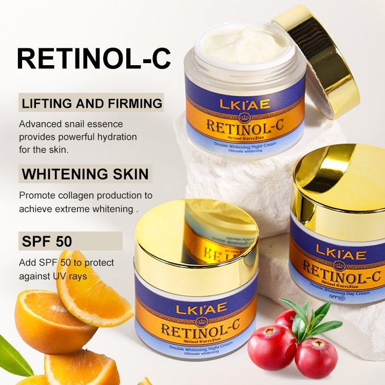 Natural Collagen Retinol Niacinamide Snail Extract Hydrating Anti-Aging Skin Whitening Skin Care Face Cream Without Side Effects