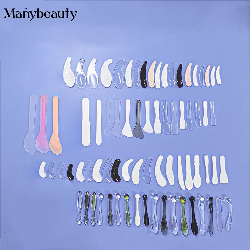 Mini Plastic Cosmetic Spatula For Facial Eye Cream Spoon Scoop Makeup Spatulas Supplier Custom Logo