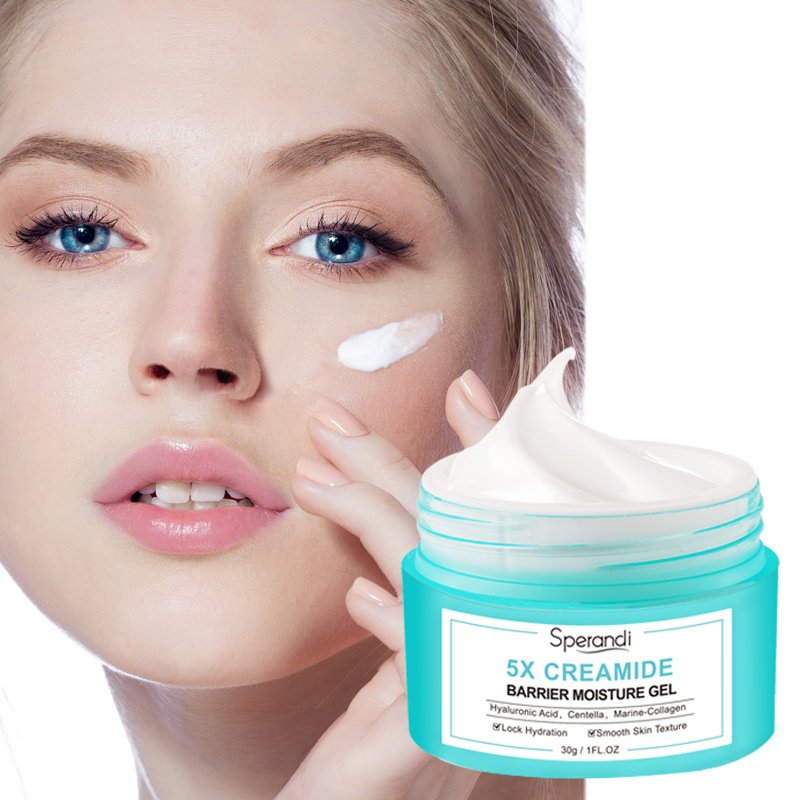 Oem Odm Ceramide Soothing Repairing Face Cream Sensitive Skin Hydrating Moisturizing Nourishing Skin Whitening Cream For Face
