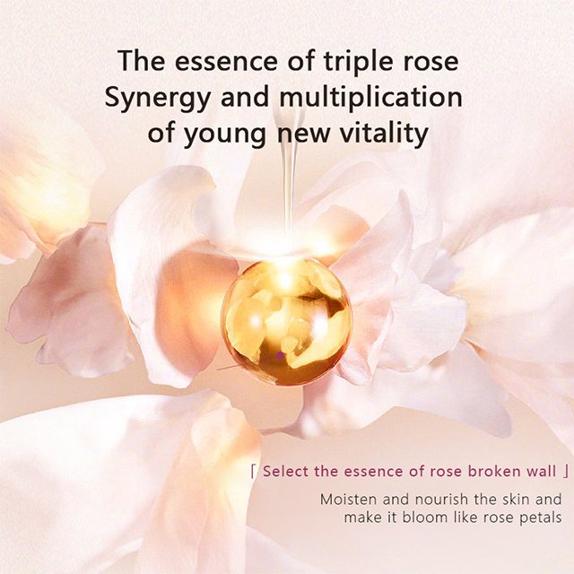 OEM High Quality Rose Hyaluronic Acid Moisturizing Anti Aging Cream Skin Shrink Pores Hydration Lock Water Face Cream