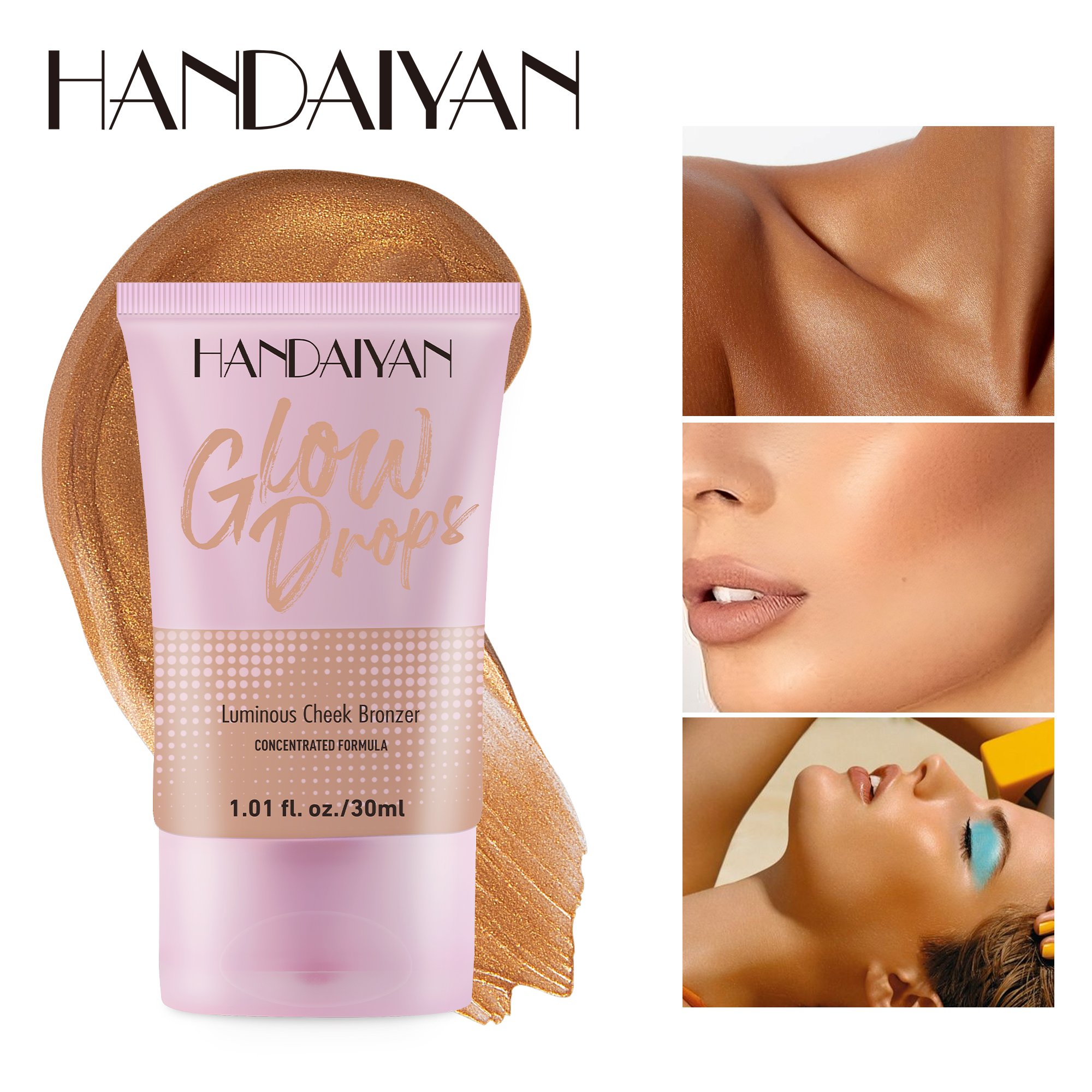 30ml Self Tanning Cream Fast Body Face Self Tanner Tan Cream Solarium Makeup Foundation Bronzer Nourishing Lotion Skin Care