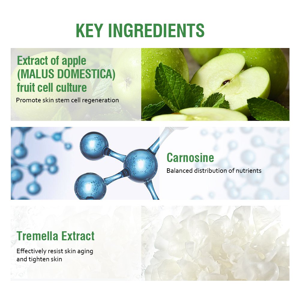 Apple Stemcell Glow Antioxidant Brightening Anti Aging Stem Cell Face Private Label Skin Care Serum Apple Fruit Extract Serum