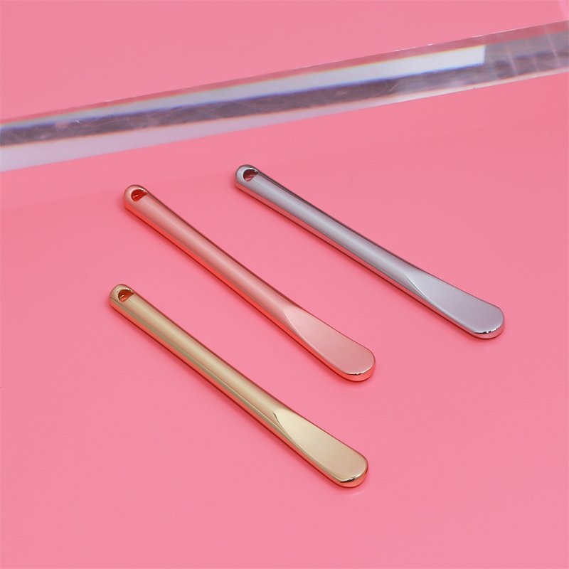 Custom logo 6cm Thin Makeup Face Cream Mask Spoon Spatula cosmetic spatula mixing spoon