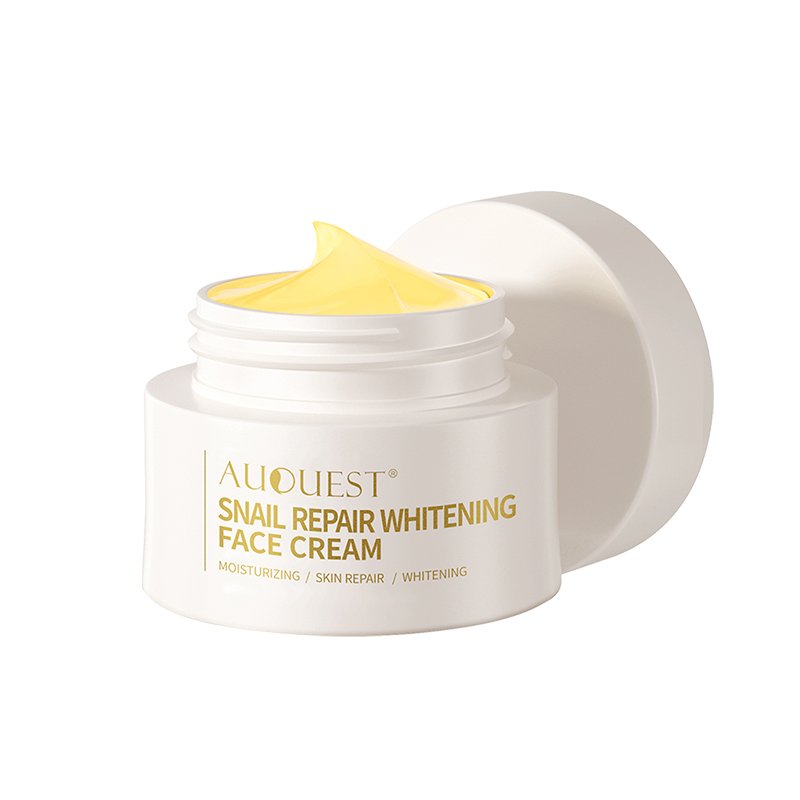 AuQuest snail cream Private label organic Long Lasting Moisturizing Repair Anti-aging Whitening snail face cream