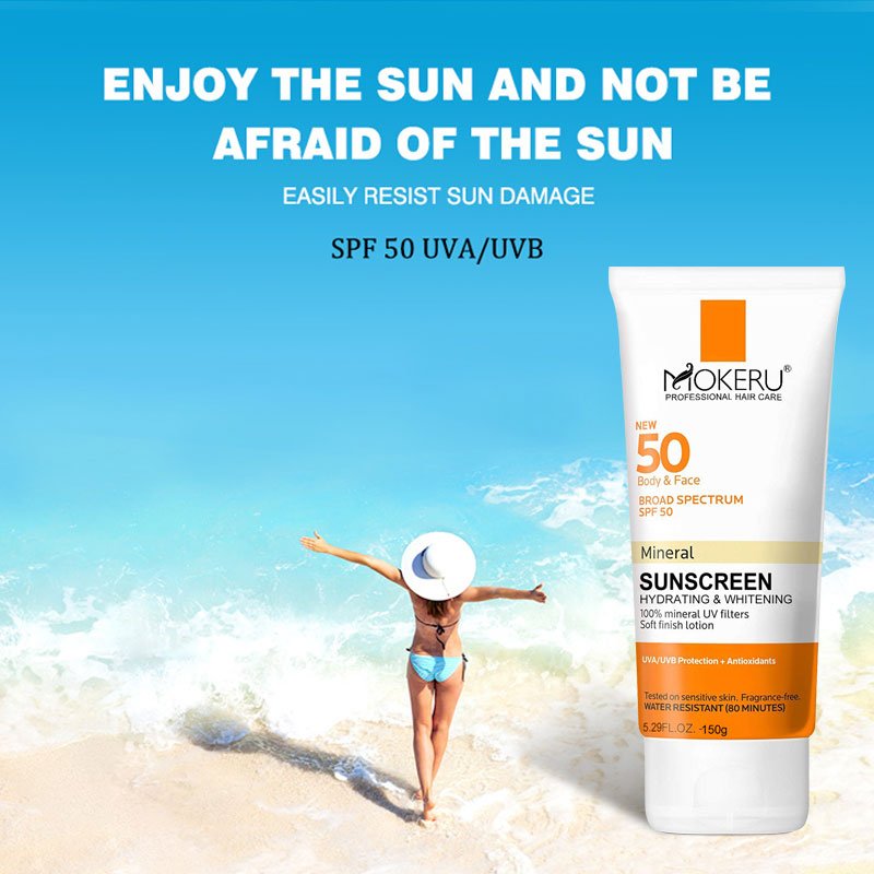 SPF 50 Sunblock Sunscreen Moisturizer Whitening Organic Sunscreen Face Cream Spf 50 Refreshing and non greasy