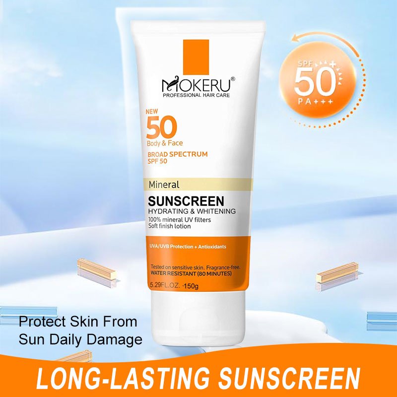SPF 50 Sunblock Sunscreen Moisturizer Whitening Organic Sunscreen Face Cream Spf 50 Refreshing and non greasy