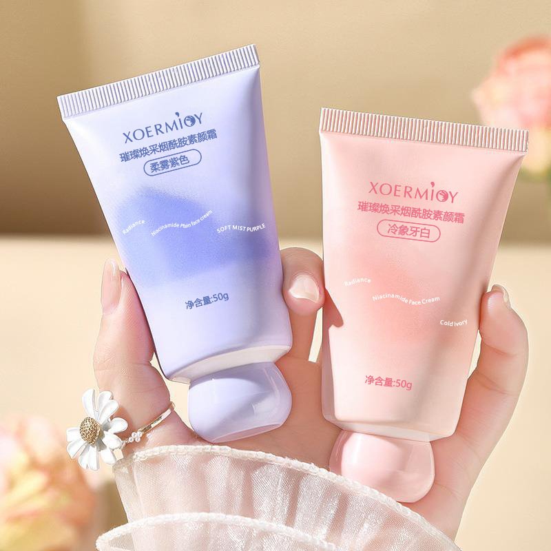 Wholesale 50g Niacinamide Face Cream Concealer Moisturizing Natural Lasting Coverage Whitening Skin Care Cream
