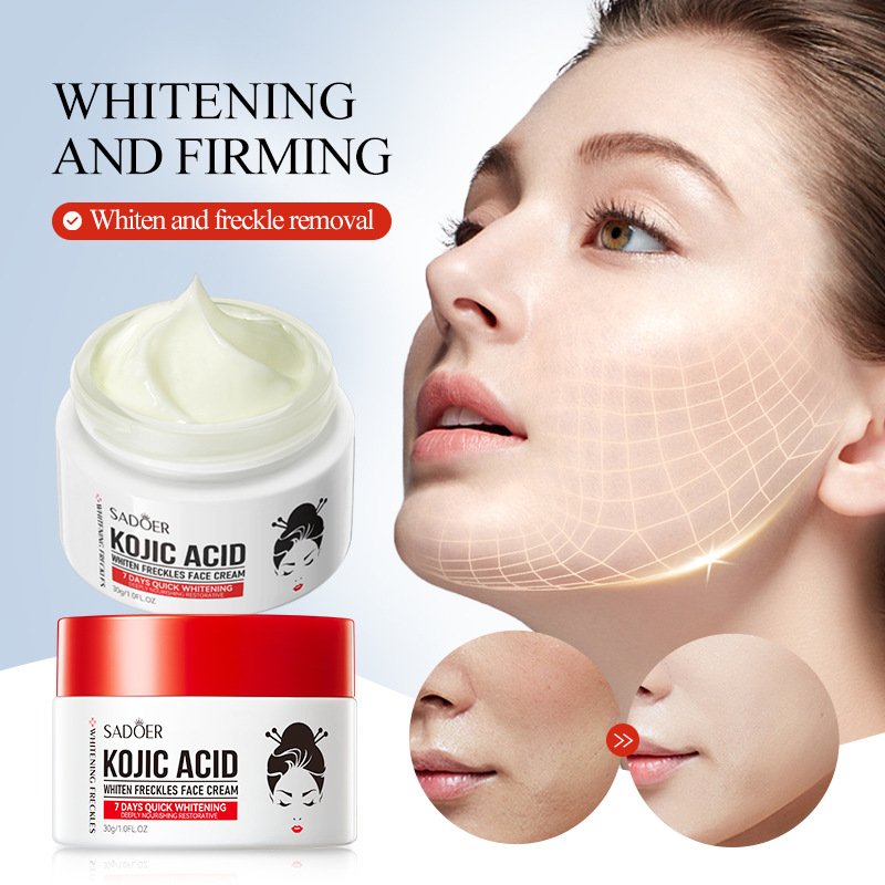 SADOER Hot Sale Face Whitening Soothing Moisturizing and Nourishing Kojic Acid Sleep facial mask 100g