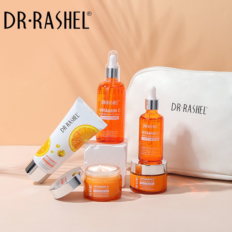 DR.RASHEL Wholesale Vitamin C Skin Care Set Day Adults Lightening Cream Female Skin Moisturizer 3 Years 100 % Pure Nature