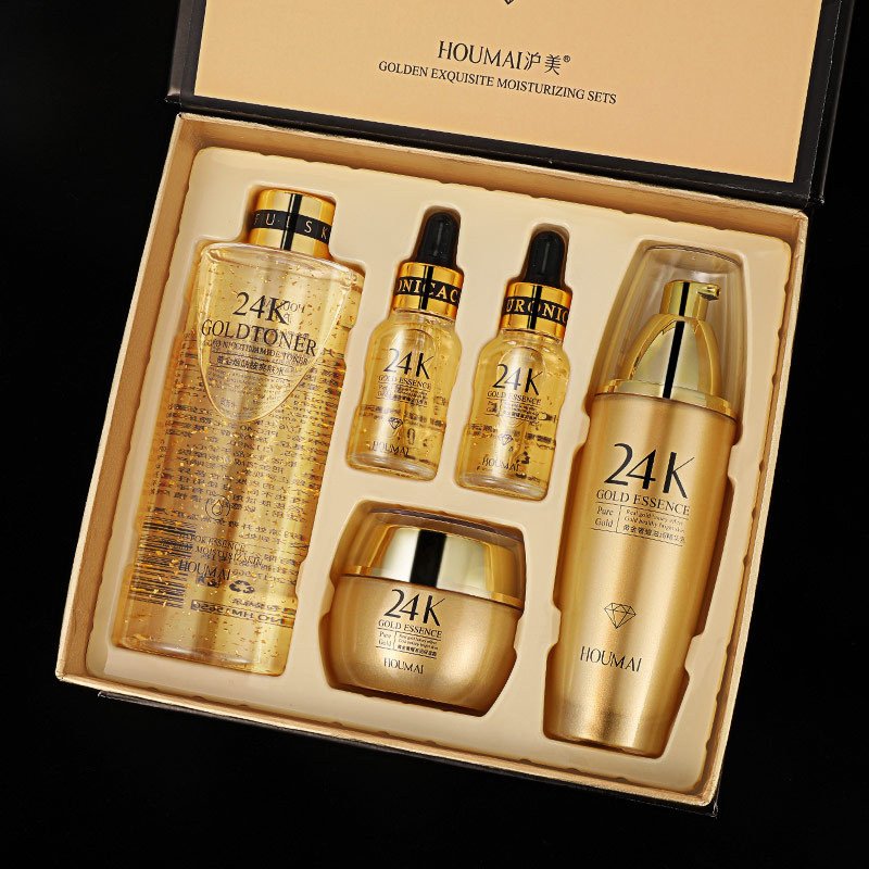 Hot Sale 24k Gold Skin Care Whitening Face Cream&Lotion Set Anti Aging Brightening Face Skin Care Set