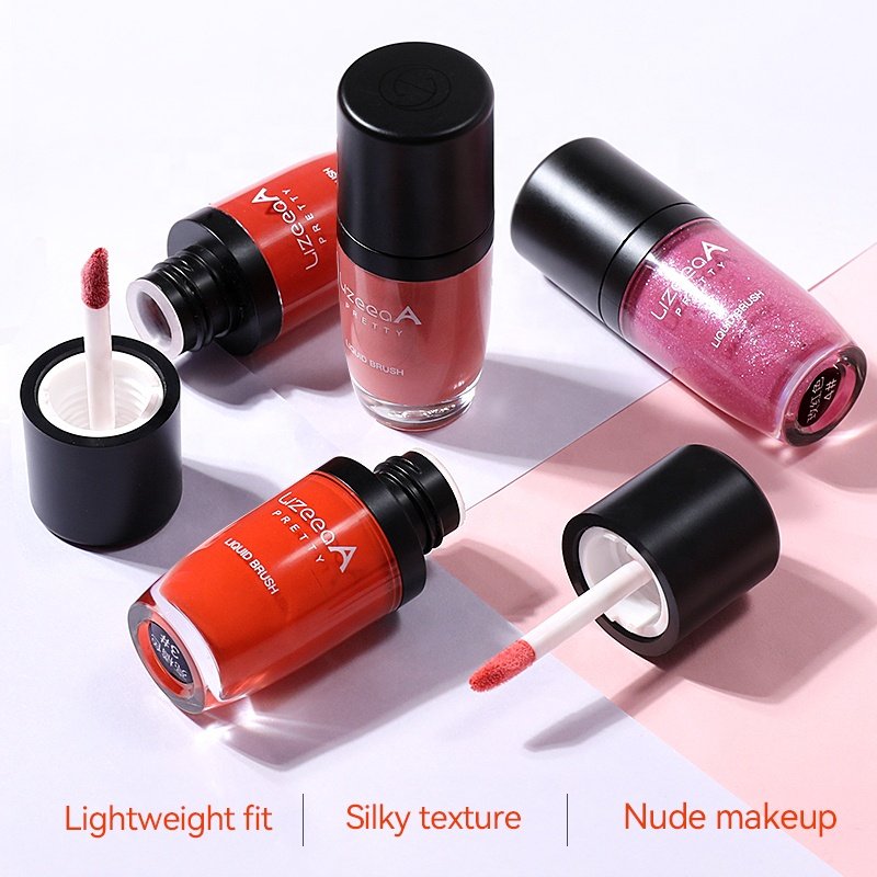 Custom Logo and Color Bare Cheeks Liquid | Face Cream Blush Glow Makeup | Matte Pearl Waterproof Long Lasting Liquid Blusher